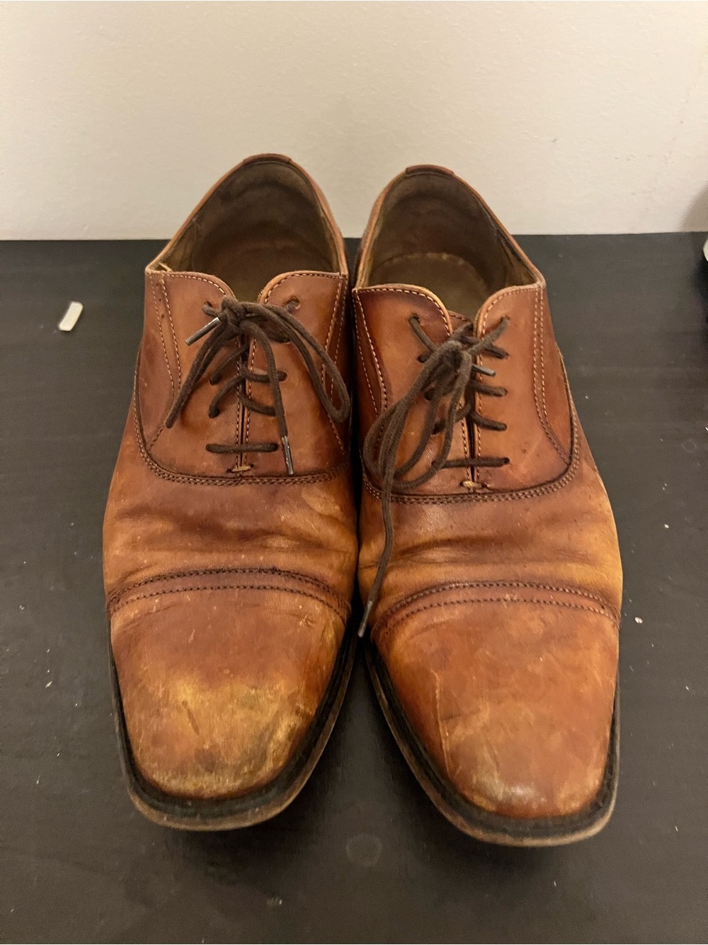 Florsheim Men's Brown Leather Lace-Up Dress Shoes